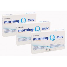 Акция! 3 упаковки Morning Q 55 UV по 6 линзы со скидкой 10%